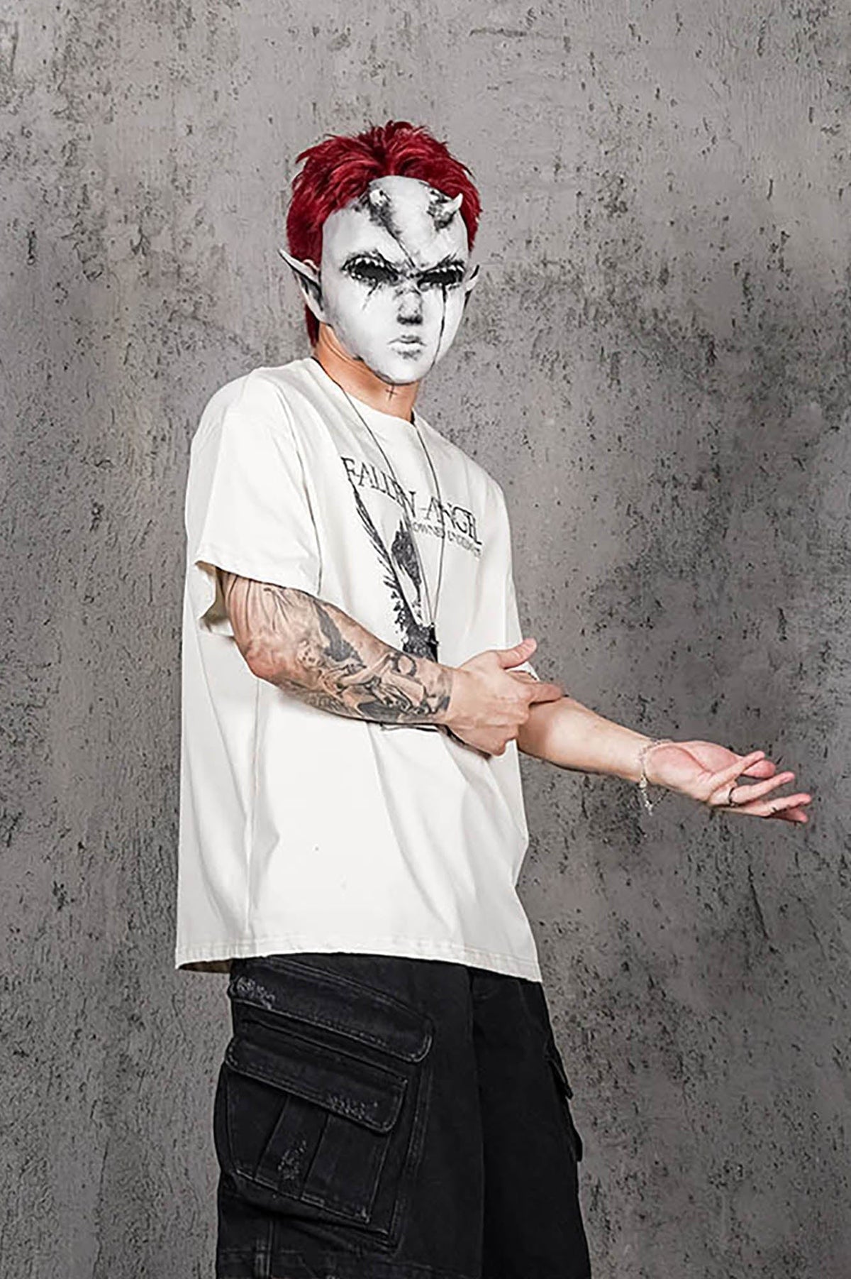UNDERWATER Fallen Angel Distressed T-Shirt