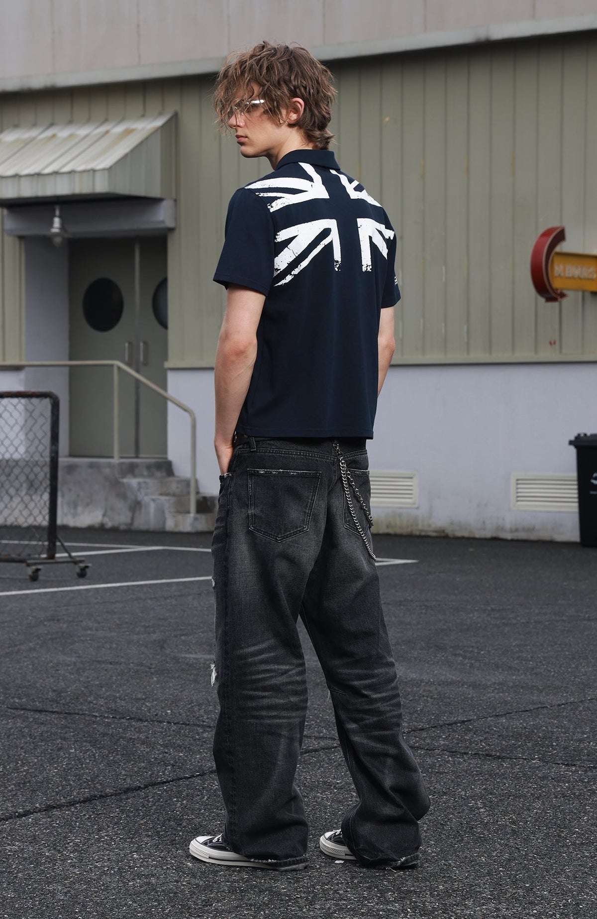 SAVAGEGROWTHWORLD Retro Crest Graphic Polo Tee