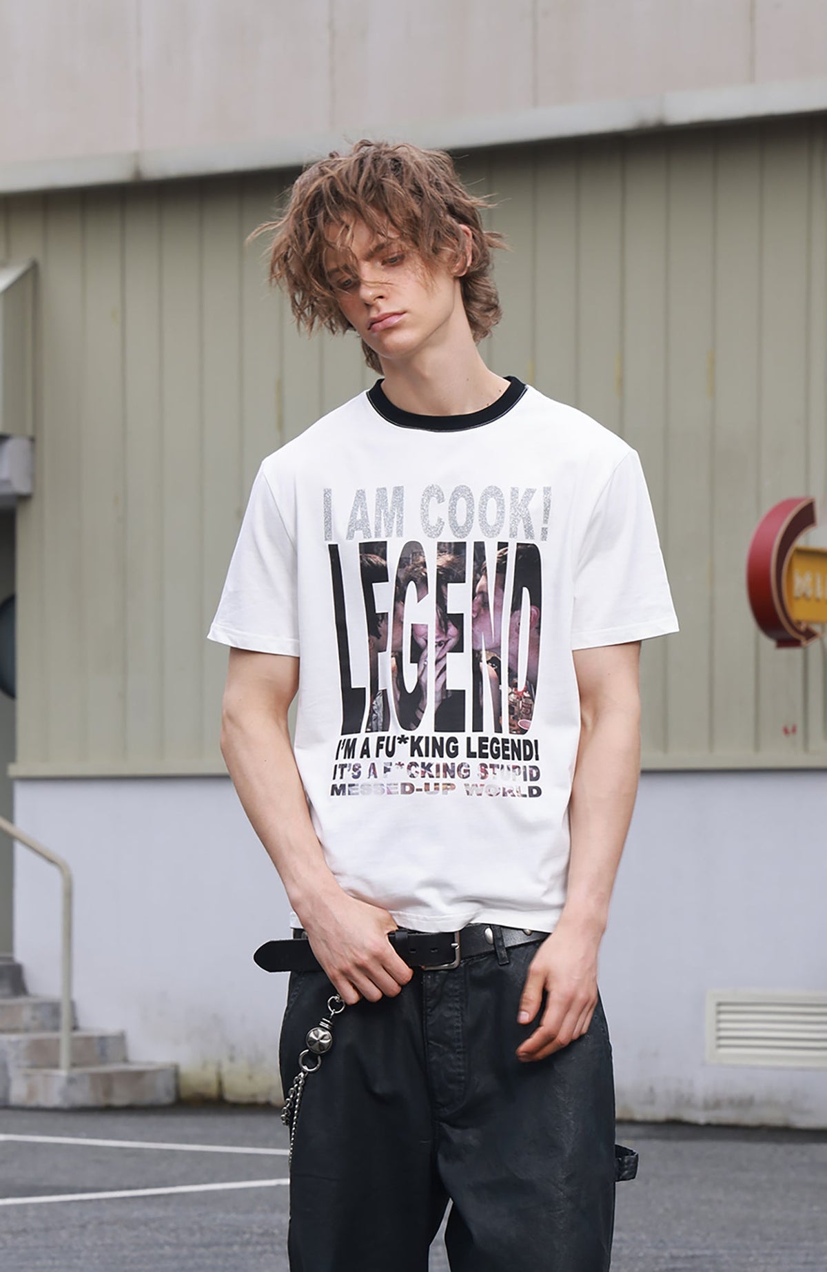 SAVAGEGROWTHWORLD Glitter Slogan Graphic Tee