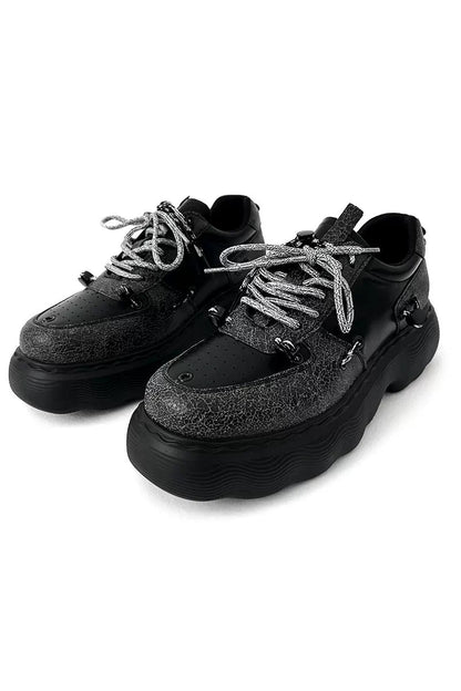 Punk Black Chunky Dad Sneakers