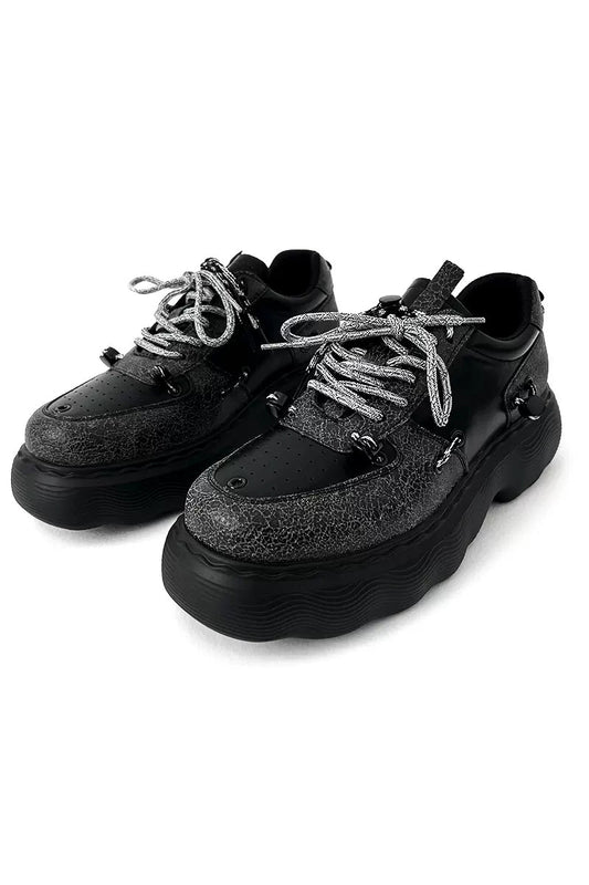 Punk Black Chunky Dad Sneakers