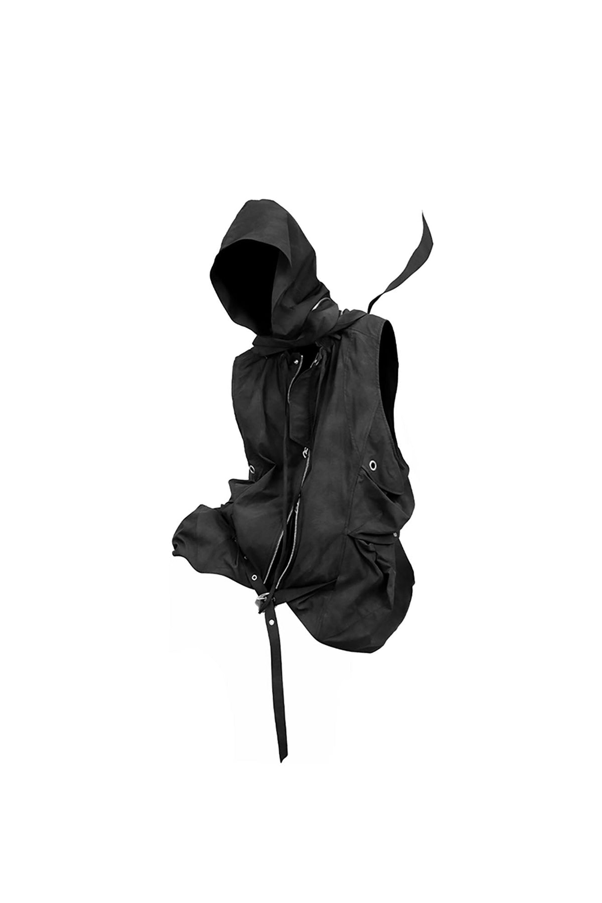 RELABEL Detachable Hood Big-Pocket Vest