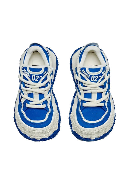 Blue Stellar Nova Chunky Sole Colorblock Sneakers