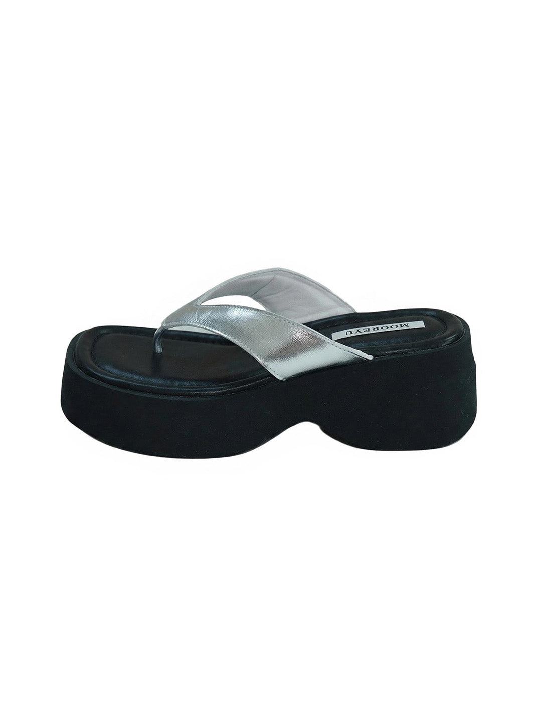 Mooreyu Color-Pop Platform Flip-Flops