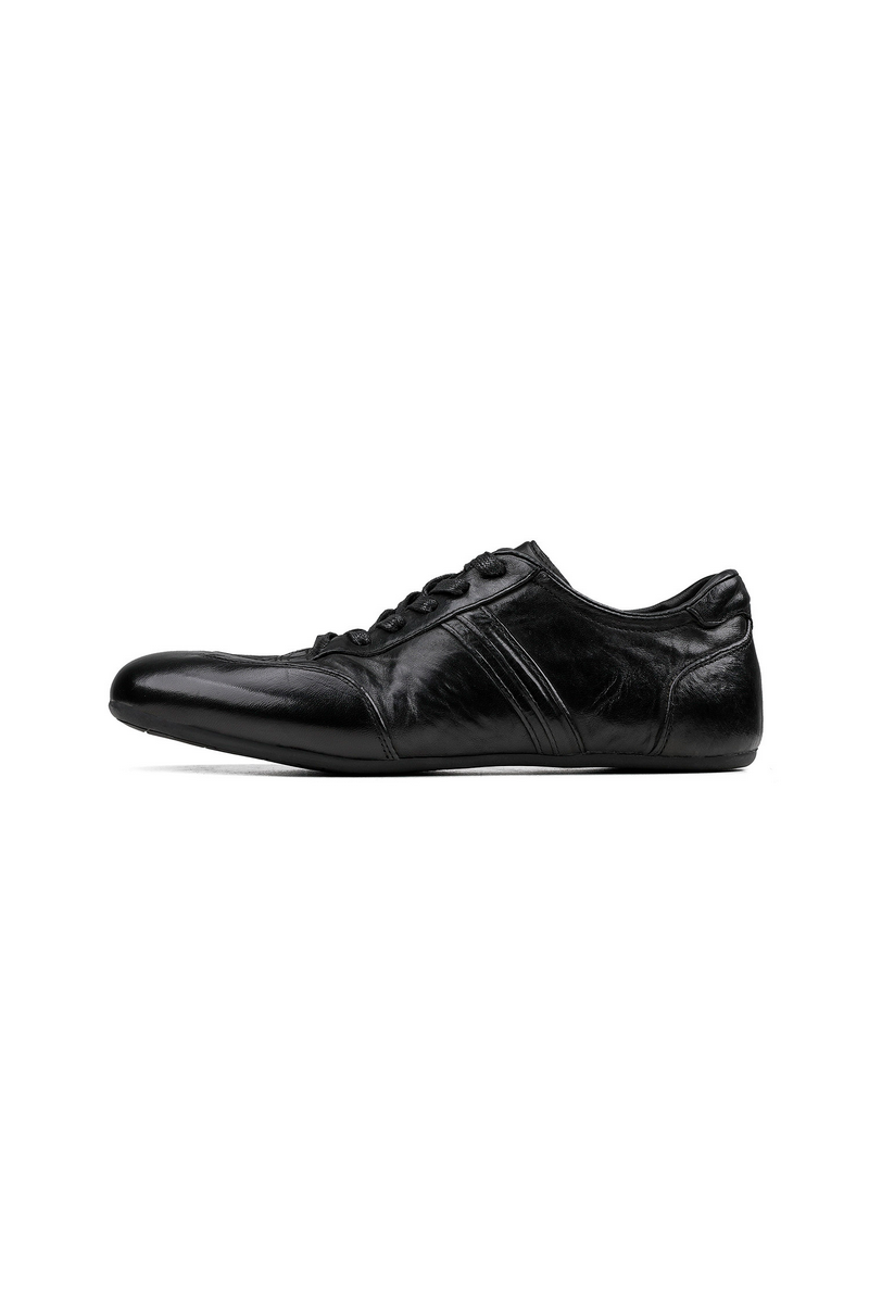 Washed Horsehide Trainer Sneakers