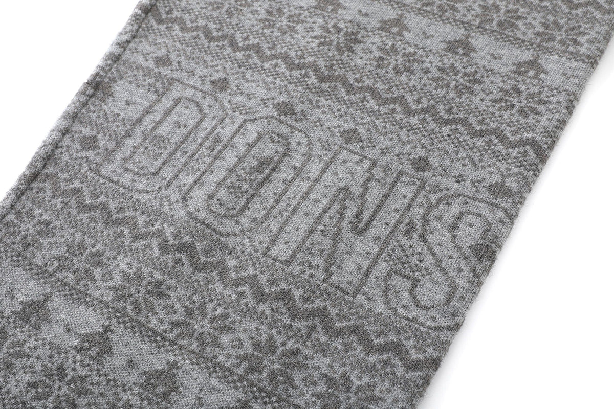 DONSMOKE Fair Isle Knit Wide-Leg Pants
