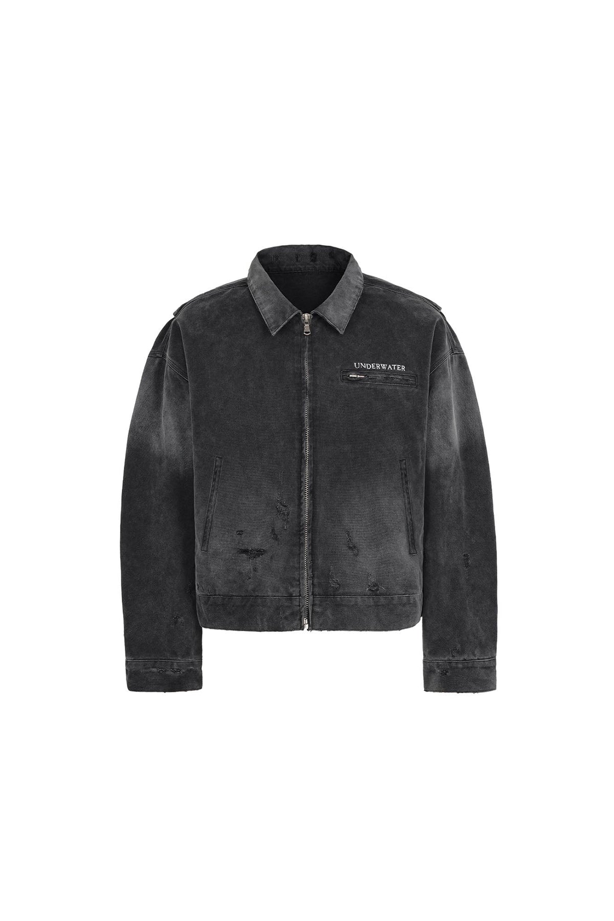 UNDERWATER Dying Art Distressed Jacket
