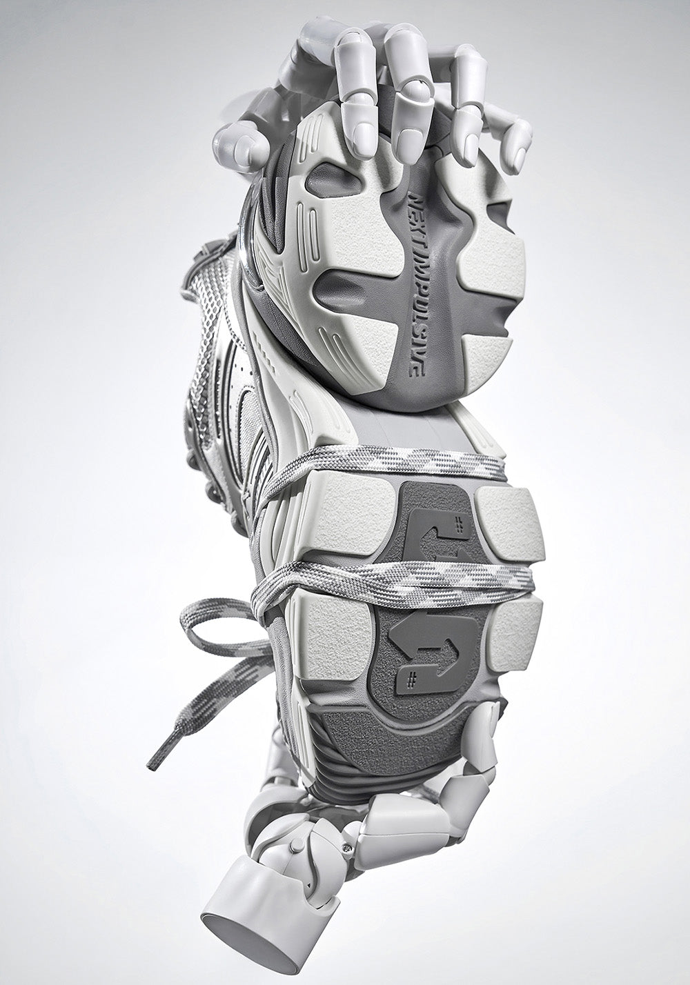 Silver Power Platform Sneakers