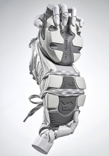 Silver Power Platform Sneakers
