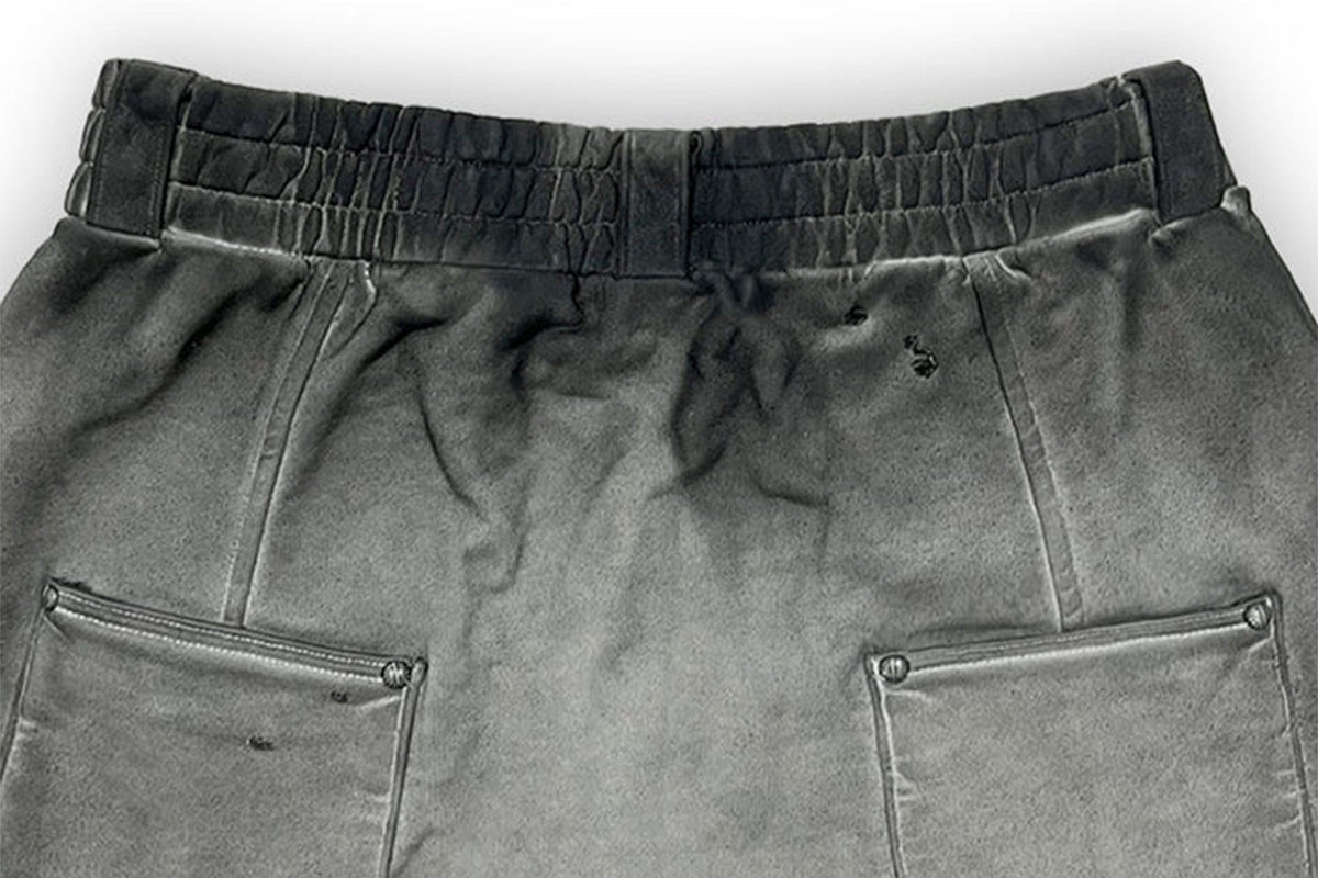 TECNINEGROUP Middle-Panel Washed Drop-Crotch Sweatpants
