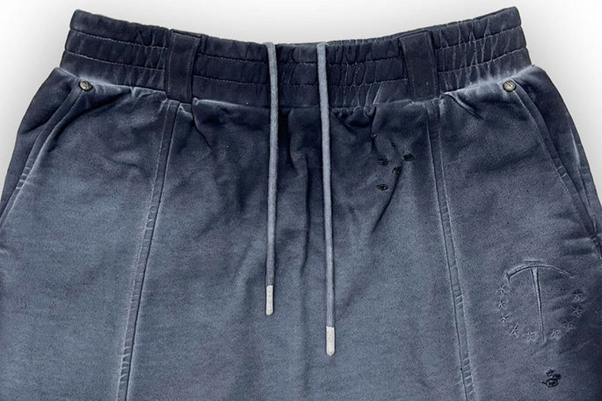 TECNINEGROUP Middle-Panel Washed Drop-Crotch Sweatpants