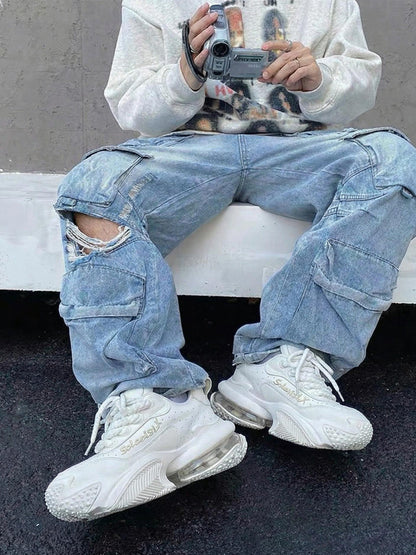 White Vortex Logo Platform Sneakers