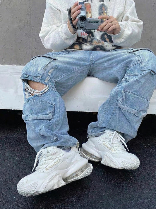White Vortex Logo Platform Sneakers