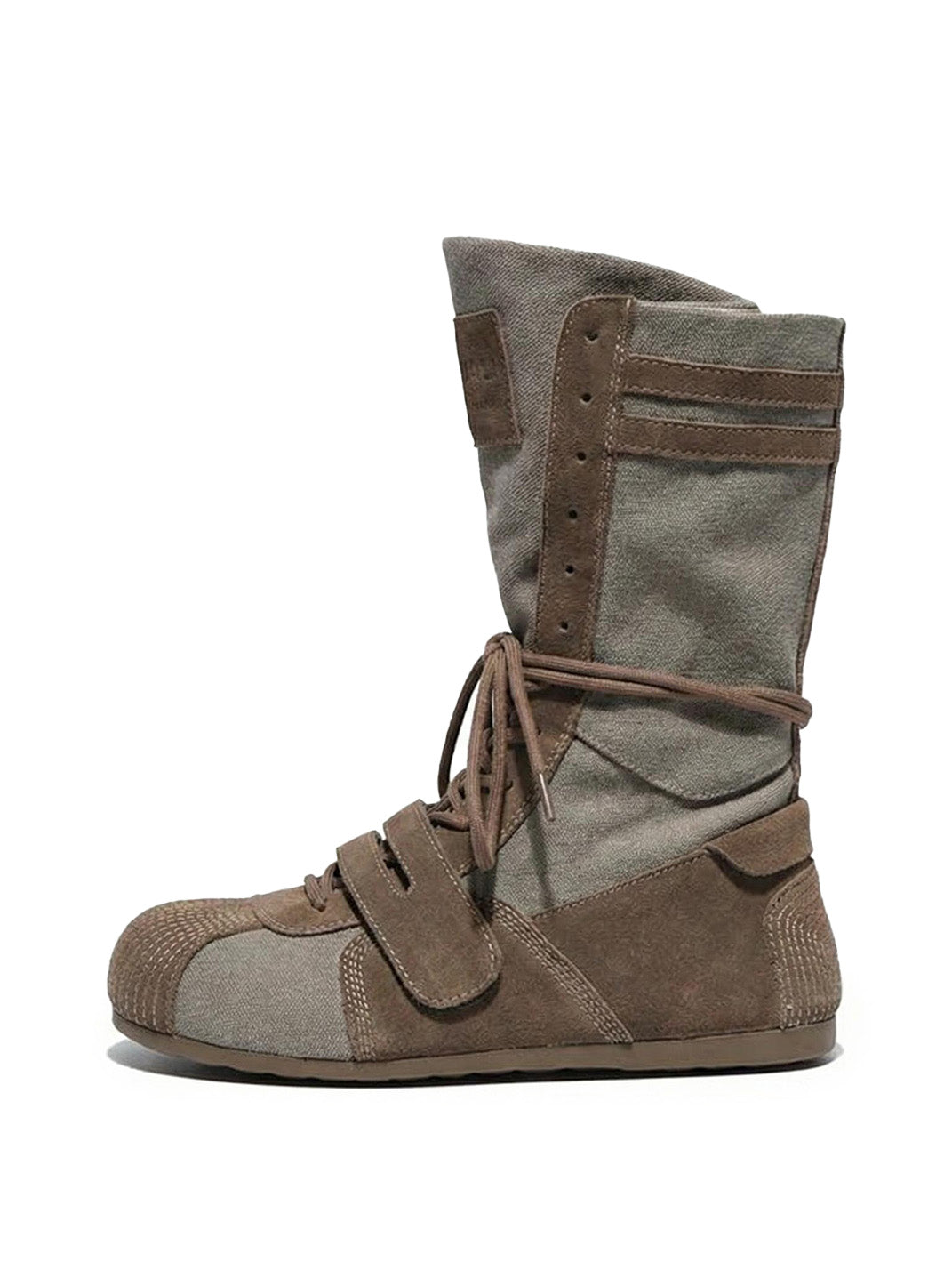 Black Knockout Pro Hybrid Velcro Boxing Trainer Boots