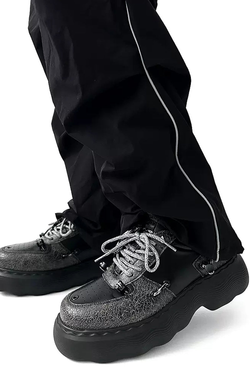 Punk Black Chunky Dad Sneakers