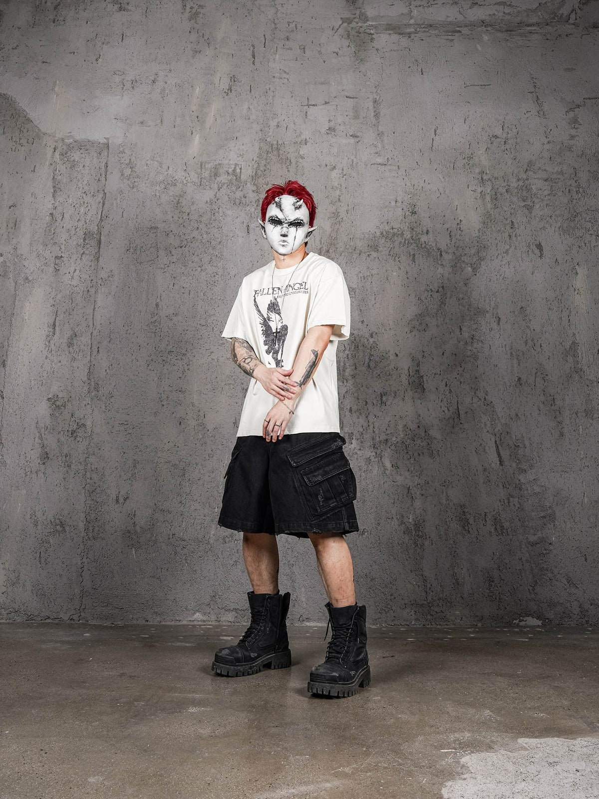 UNDERWATER Fallen Angel Distressed T-Shirt