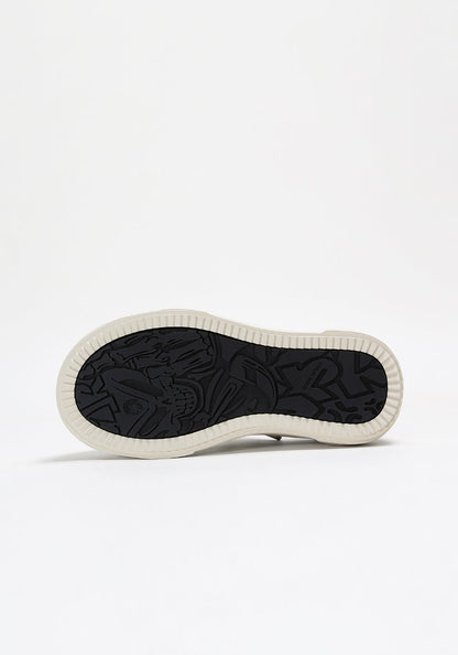Denim Bare Look Washed Platform Sneakers