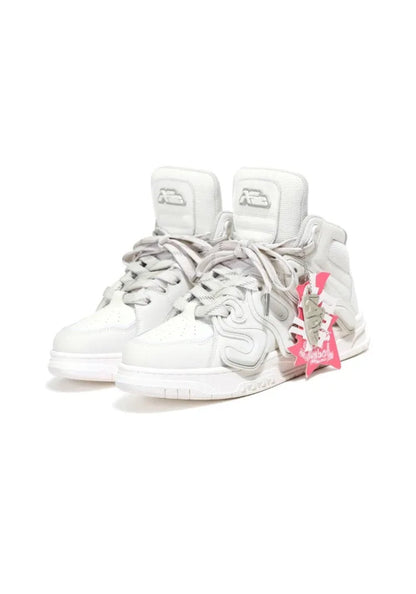 Black Time Gear High-Top Skate Sneakers