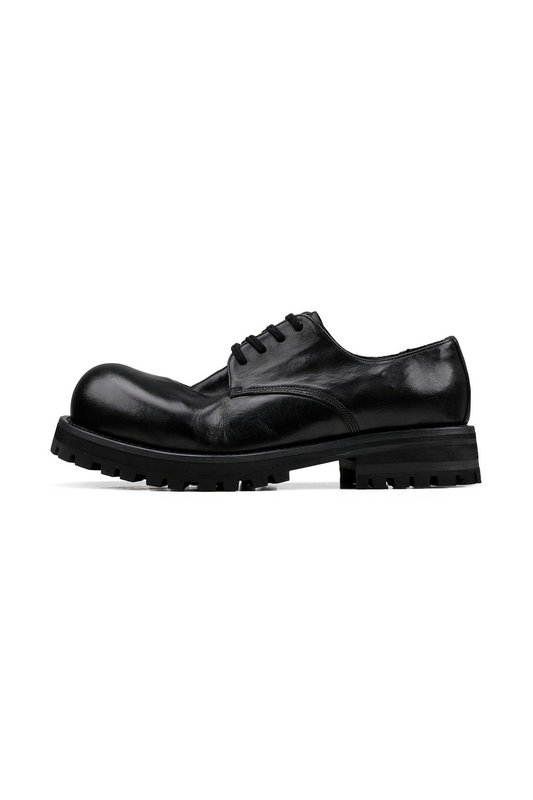 Platform Horsehide Derby Shoes