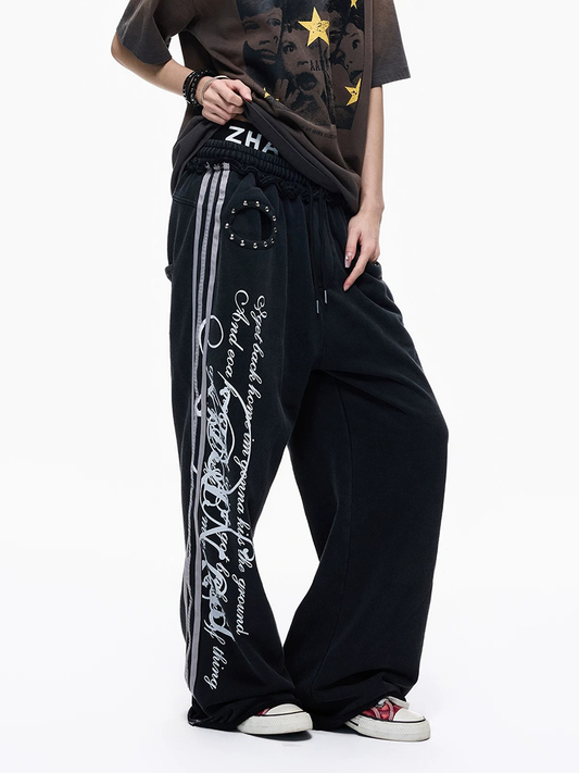 Lightweight Vintage Drawstring Sweatpants