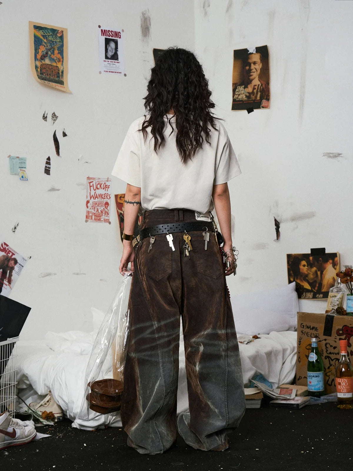 Vintage Beige Printed T-Shirt