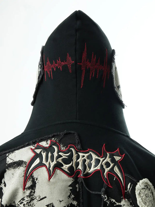Reversible Dyed Zip-Up Hoodie