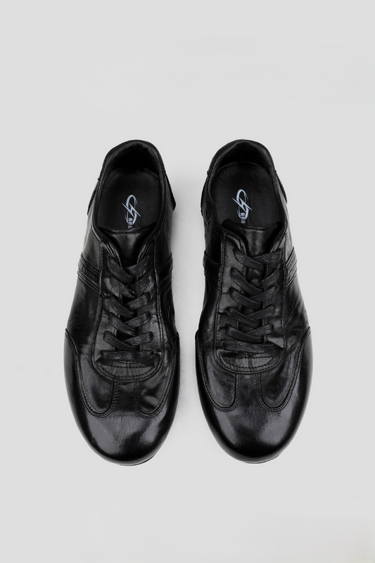 Washed Horsehide Trainer Sneakers