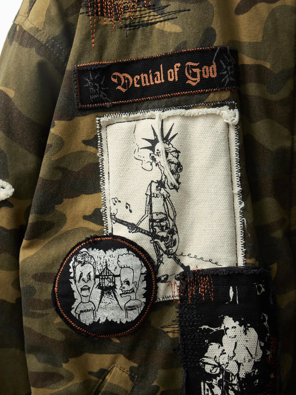 Punk Camo Reversible Cotton Coat