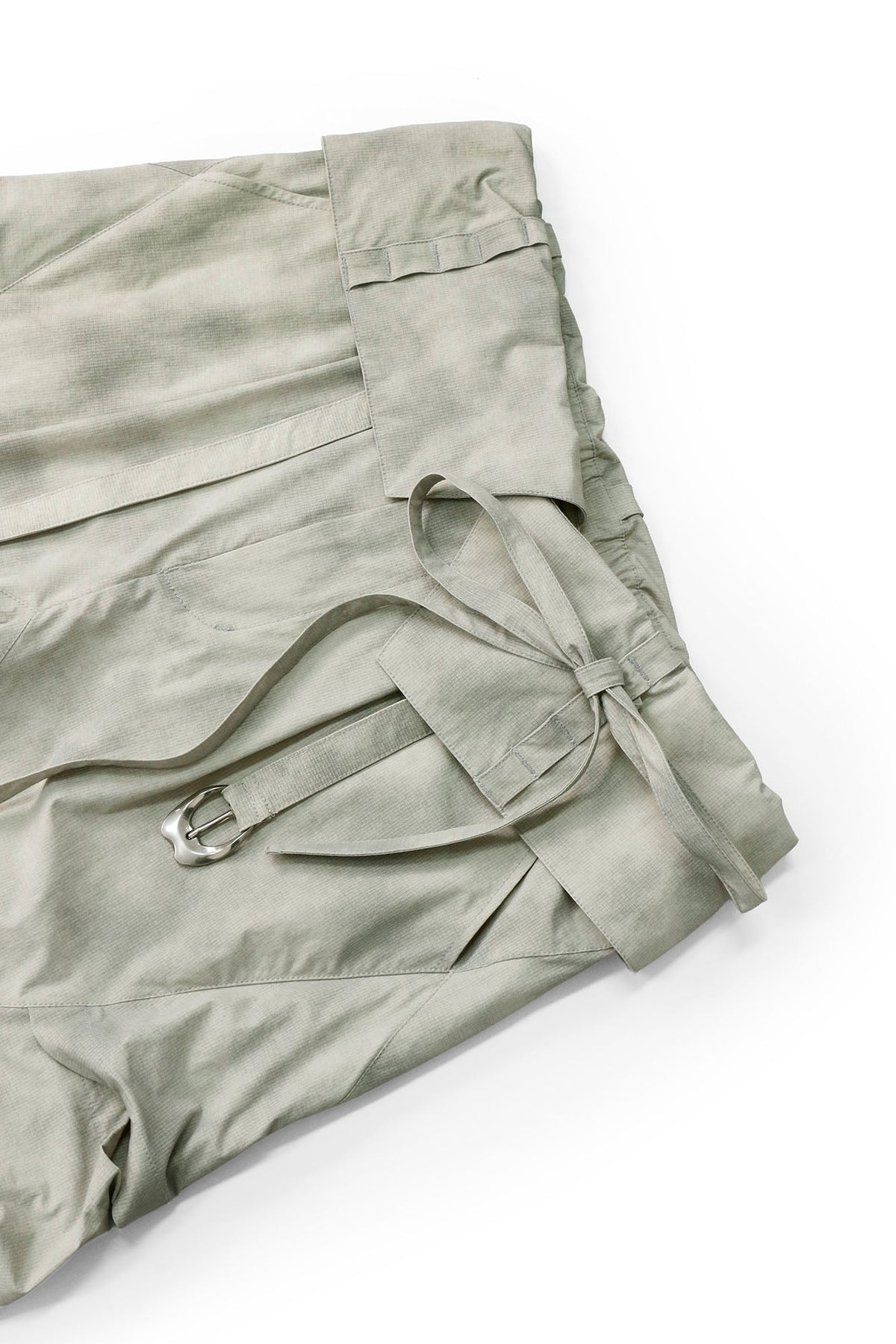 RELABEL Detachable Ruched Inverted Waist Cargo Pants