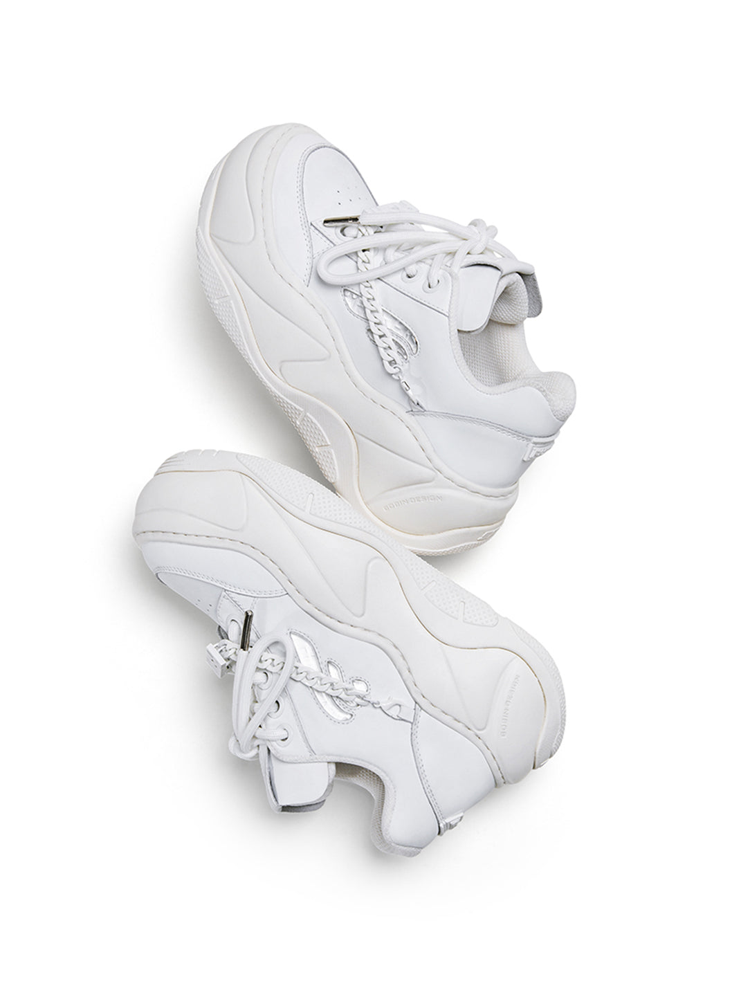 Black WiFi 2.0 Detachable Chain Chunky Sneakers