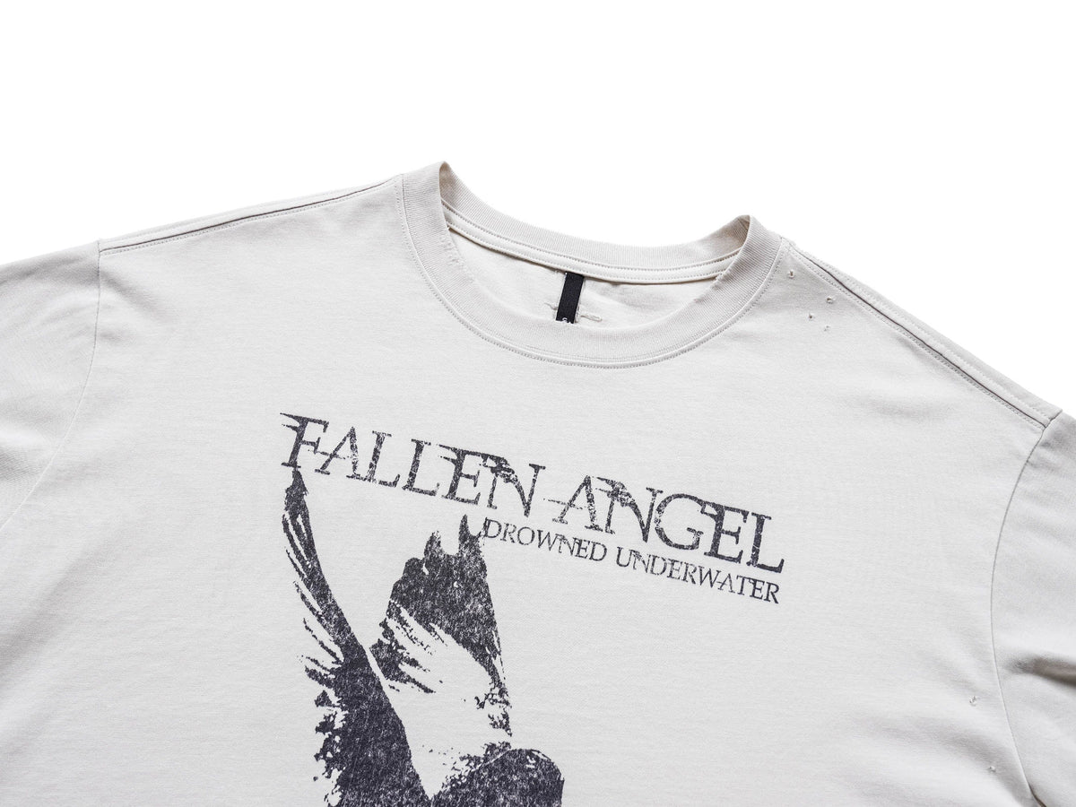UNDERWATER Fallen Angel Distressed T-Shirt