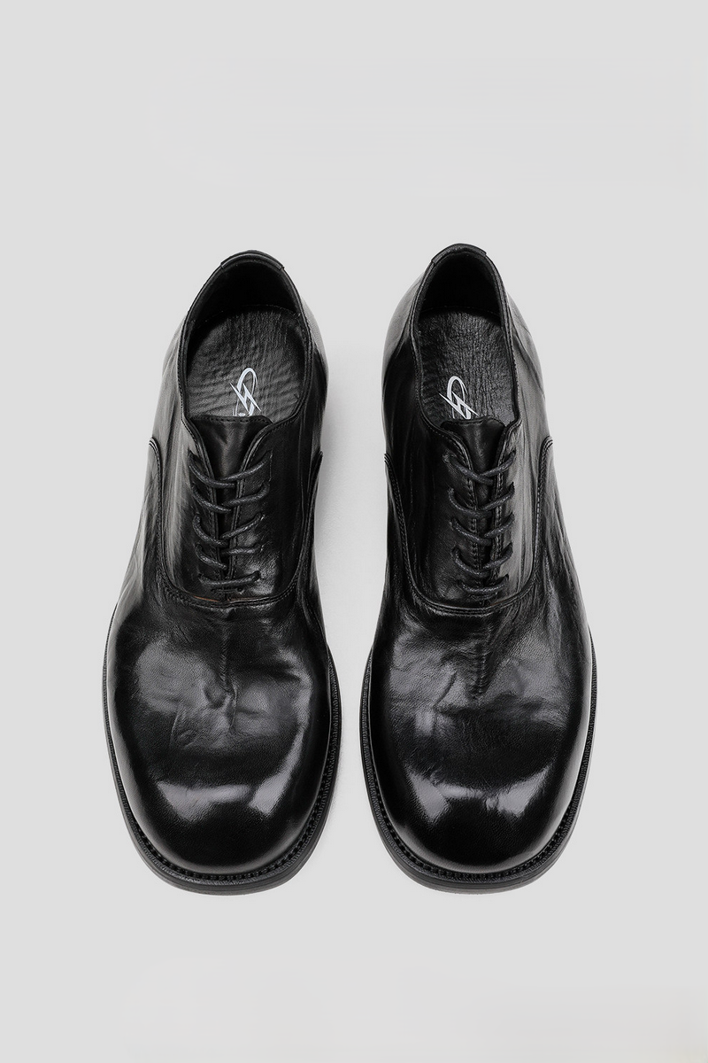 Washed Horsehide Derby Shoes