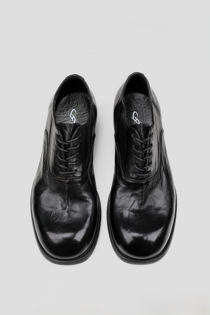 Washed Horsehide Derby Shoes