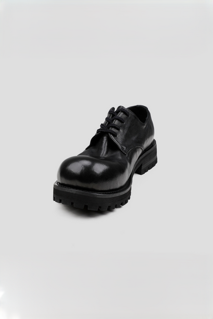 Platform Horsehide Derby Shoes