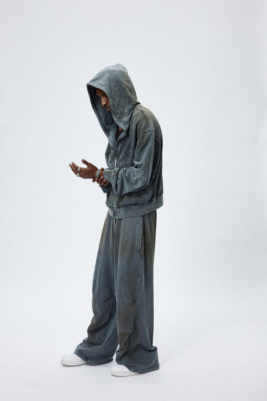 DND4DES Distressed Crinkled Baggy Sweatpants