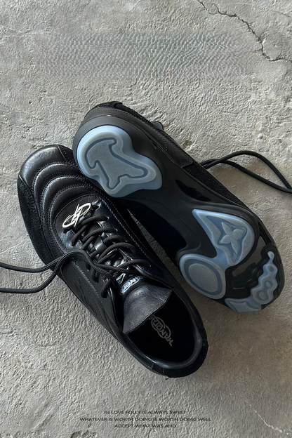 Horsehide Racing Trainer Sneakers