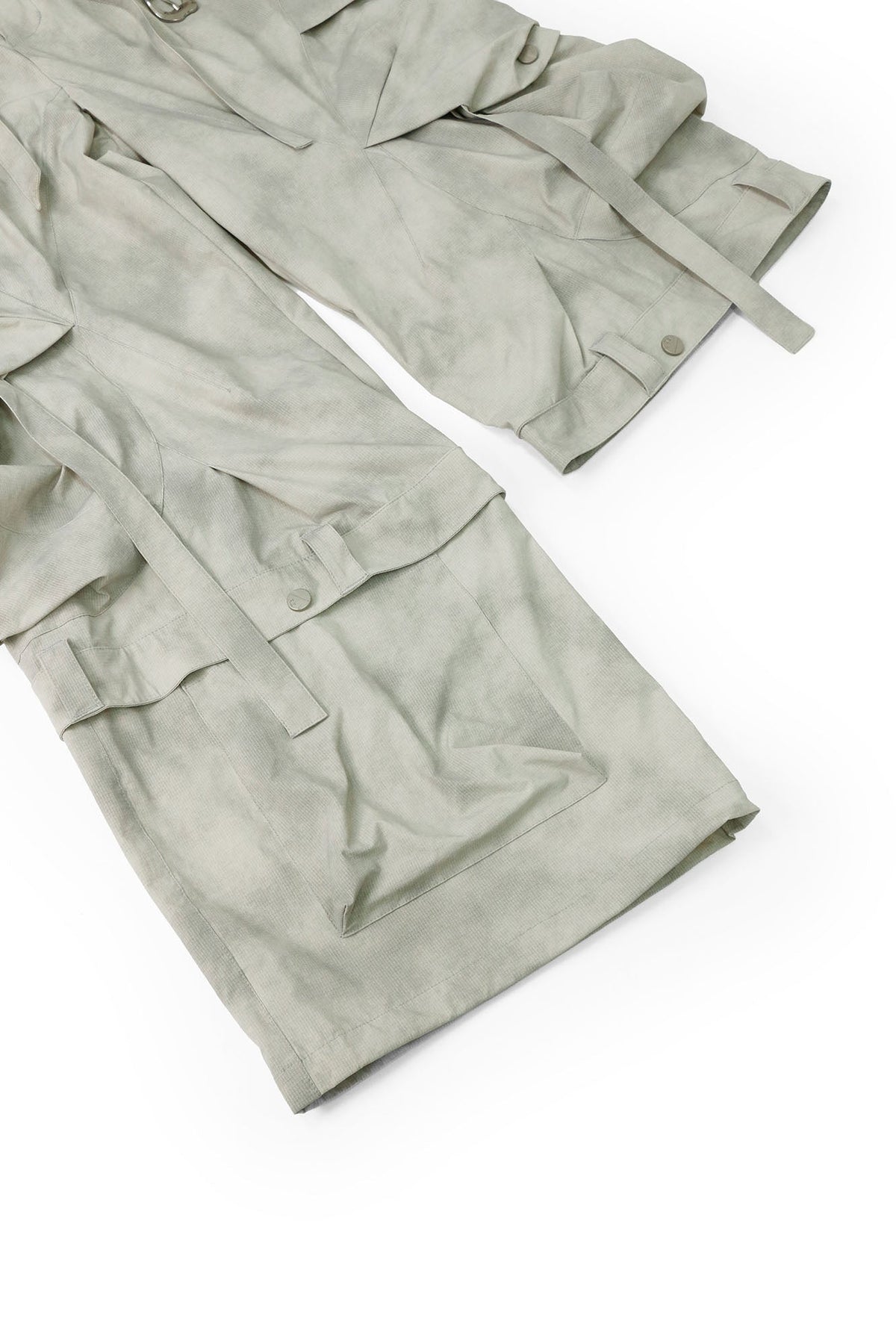RELABEL Detachable Ruched Inverted Waist Cargo Pants