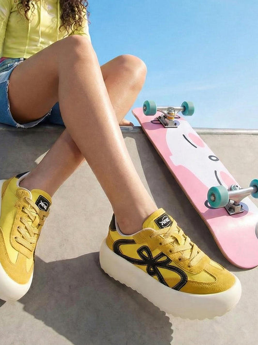 Lucky Four-Leaf Chunky Platform Sneakers