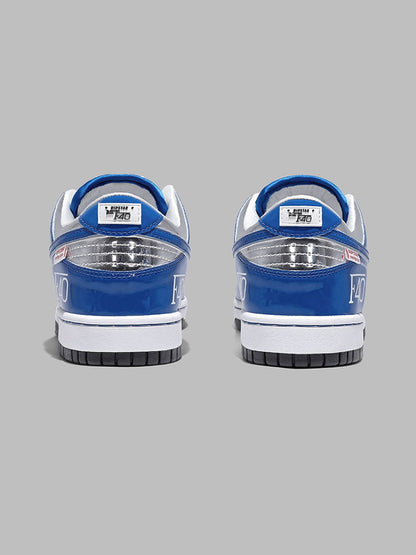 Electric Blue Retro Platform Sneakers