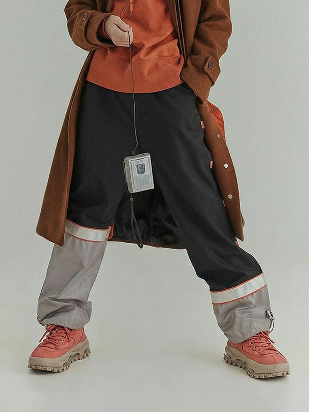 Black Trail Platform Outdoor Sneakers