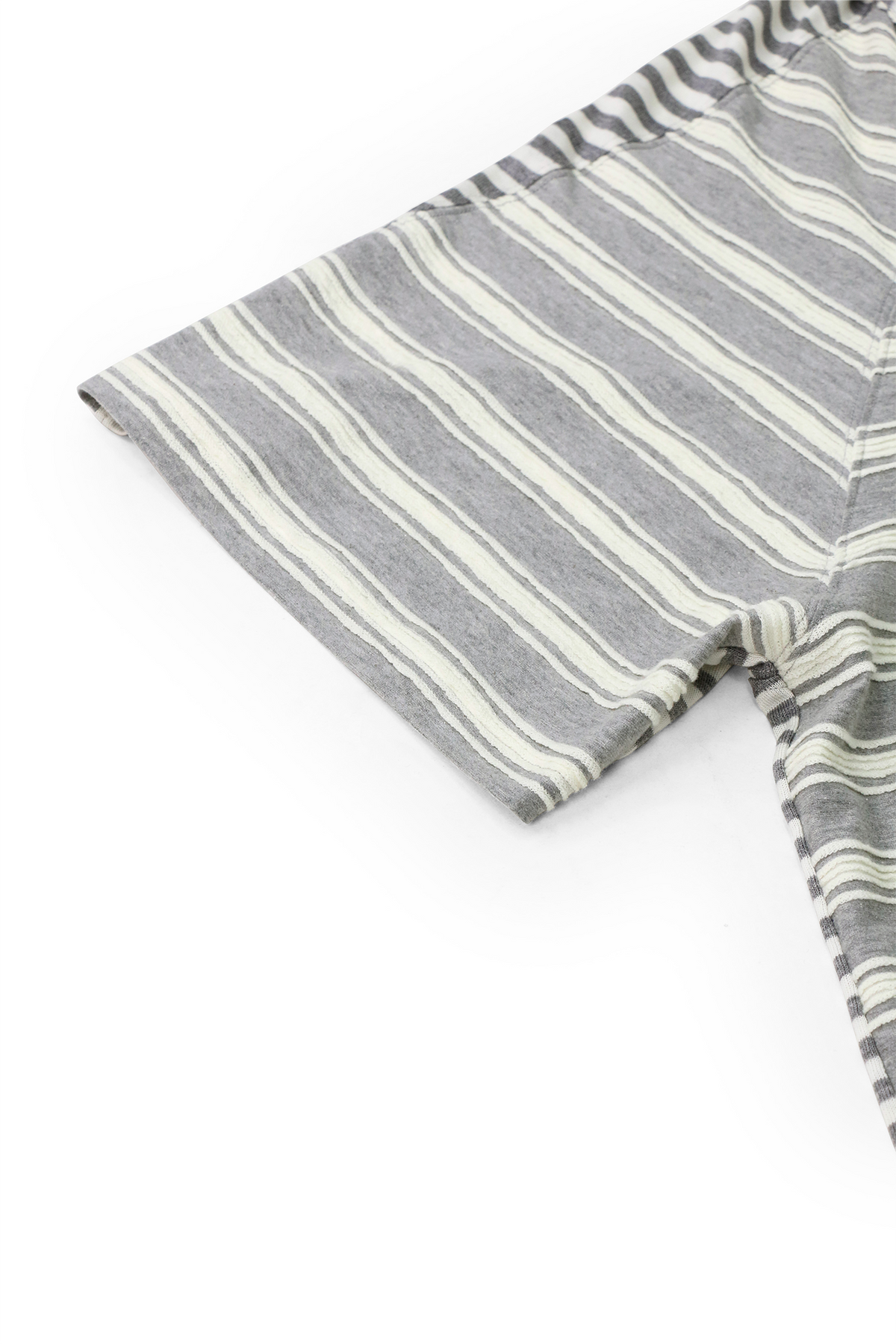 RELABEL Striped Wool-Blend Detachable Hood Tee