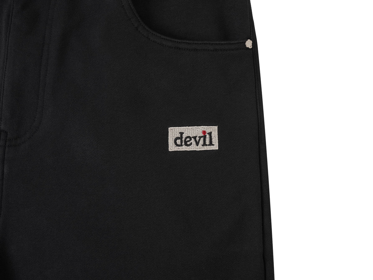UNDERWATER Devil Embroidery Straight-Leg Pants