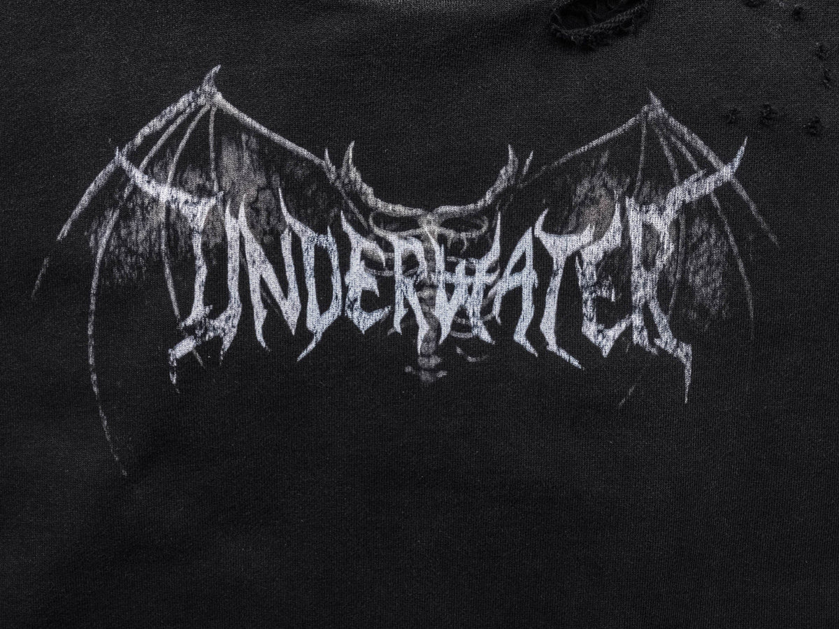 UNDERWATER Hellbound Wing Distressed Elevated Hoodie