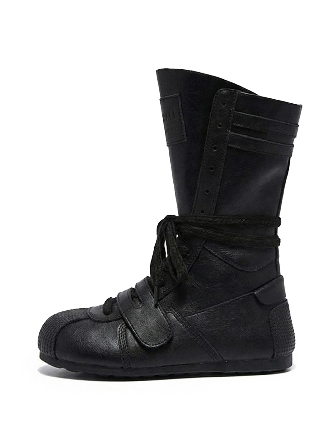 Black Knock Out Pro Leather Boxer Boots