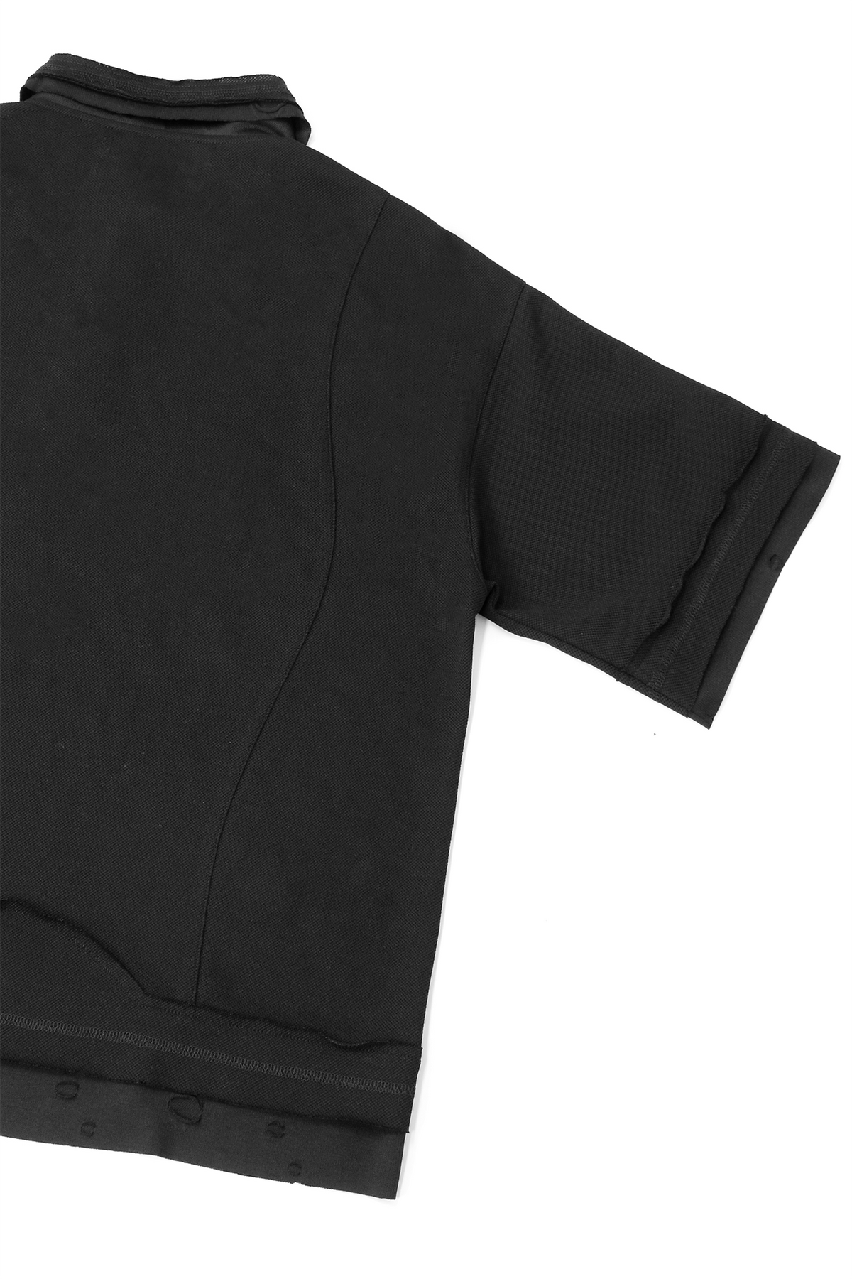 RELABEL Spliced Embroidered Polo Shirt