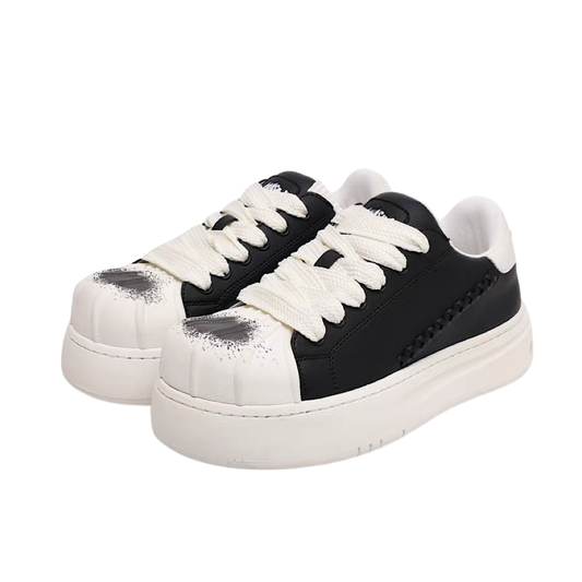 Basic monotone color platform sneakers  HL3236