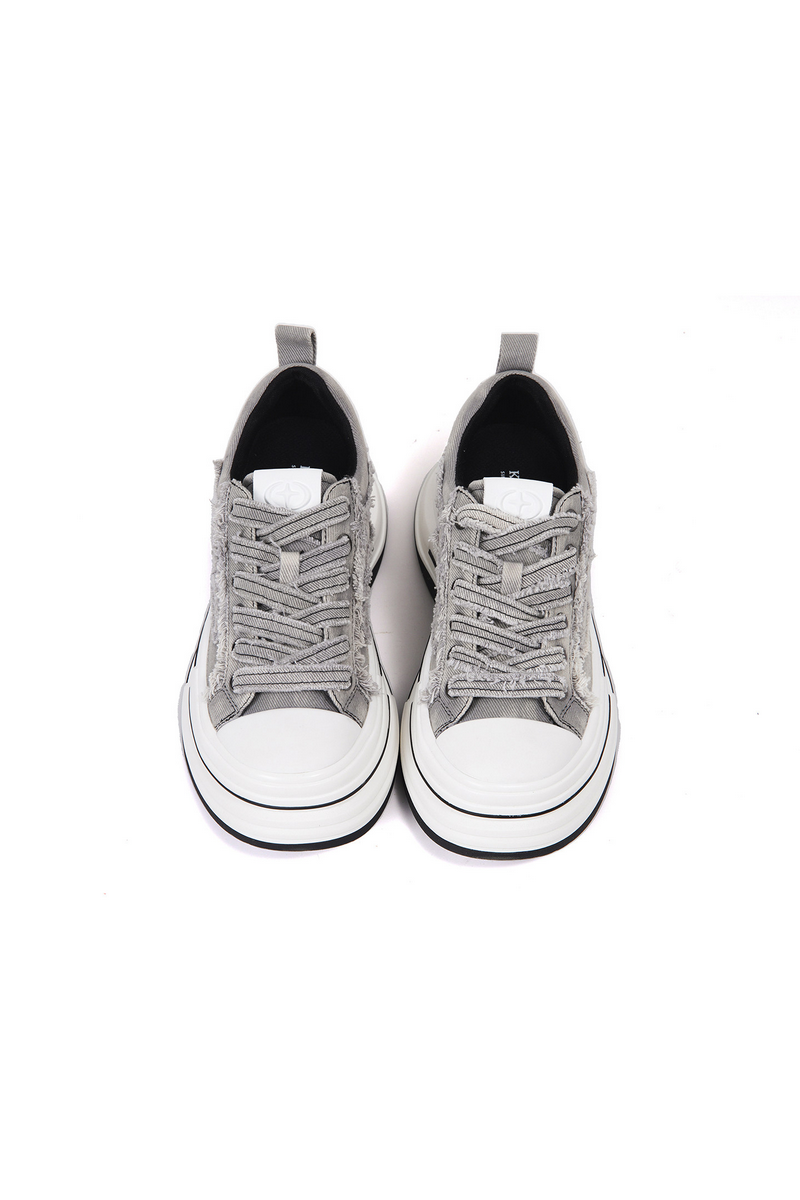 Thick Sole Canvas Sneakers
