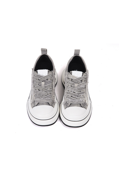 Thick Sole Canvas Sneakers