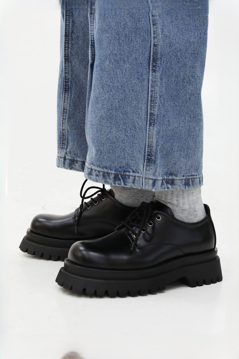 Chunky Platform Derby Shoes