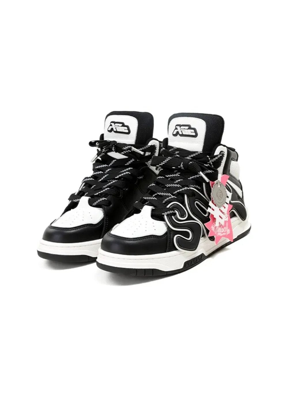 Black Time Gear High-Top Skate Sneakers